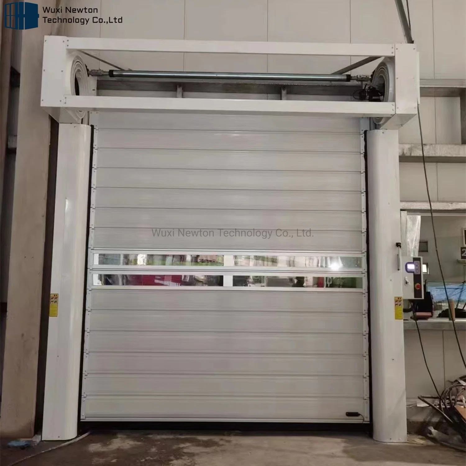 Industrial Anti-Wind automático de alta velocidad de disco duro de aleación de aluminio Puertas de laminación rápido