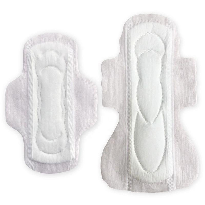 OEM Free Sample Thick Maxi Regular Cotton Feminine Pads for Women Size 4 Overnight Absorbency with Wings Unscented Sanitary Pads Napkins