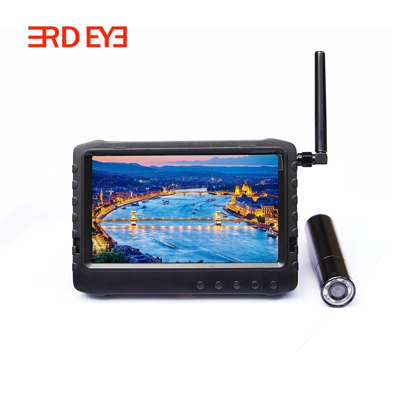 Mini Wireless Inspection Camera with 2.4GHz Wireless Portable 5 Inch DVR Monitor