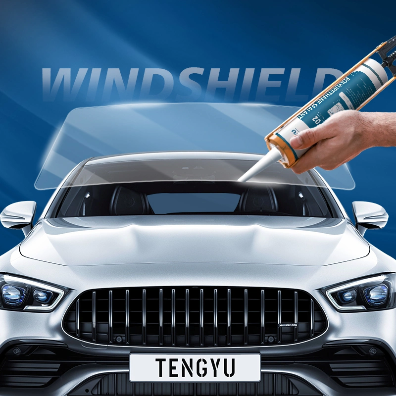 Wholesale/Supplier Bulk Price 310ml and 600ml Black UV Resistant High quality/High cost performance Waterproof Windshield Automotive Car Window Glass Caulking Polyurethane Adhesive PU Sealant