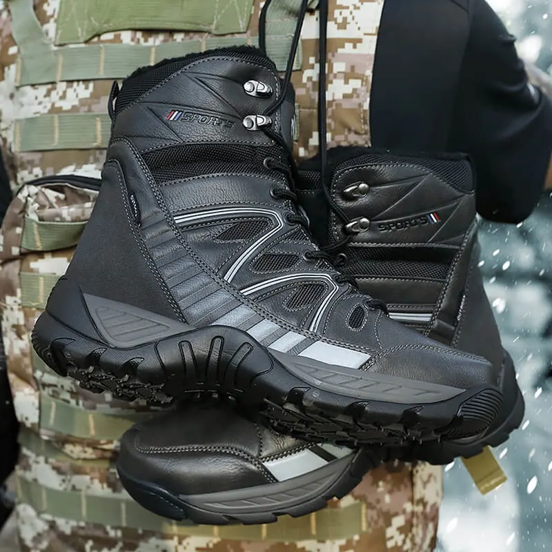 Men's Plus Size Outdoor Padded Waterproof Snow Boots Lightweight Hiking Boots