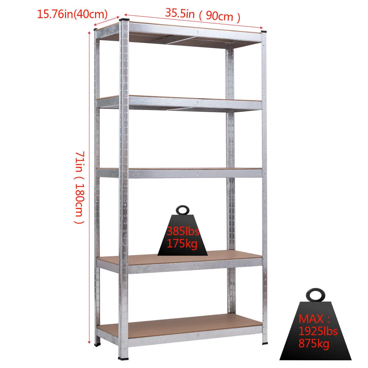 Almacén supermercado Maxtop de alta calidad de pantalla ajustable Boltless pesado Rack Rack estanterías estanterías estantería metálica de acero