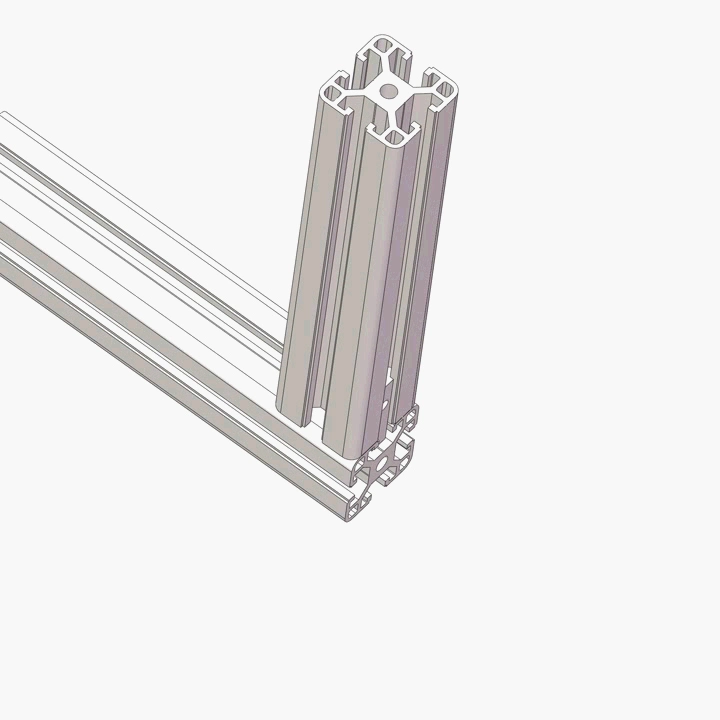 Hot Selling Casting Zinc Strong Connecting Ob45ce-10 Zinc Part for 45 Series Aluminium Extrusion Profile