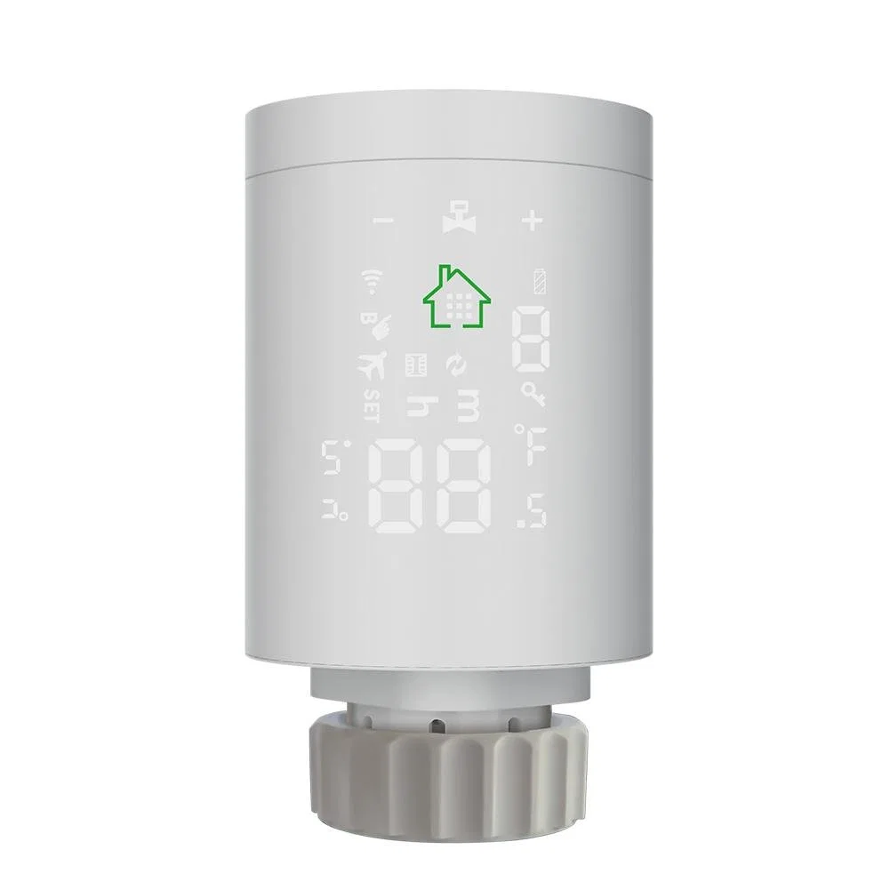 Líquido inteligente automático de control de la cabeza de la válvula del termostato radiador de calefacción de suelo 4