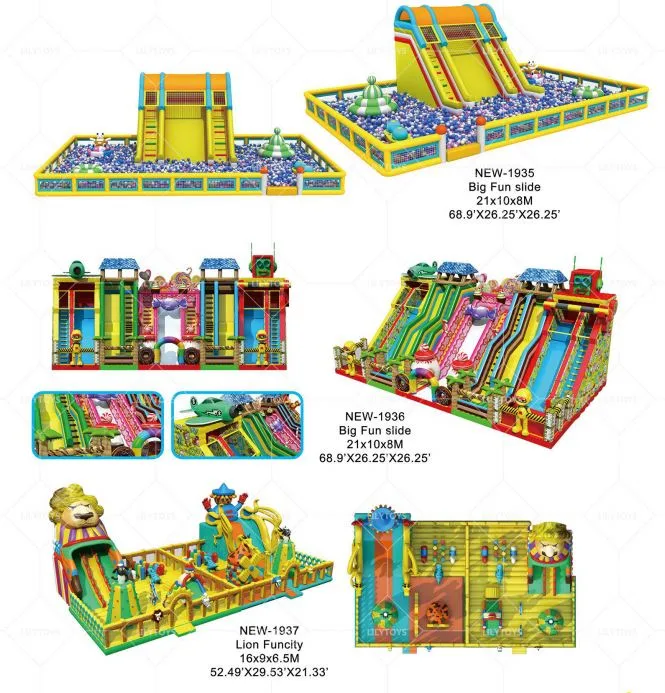 Indoor Slide Playground Equipment for Children, CE High quality/High cost performance  Custom Manufacturer, Lilytoys Inflatable Funcity