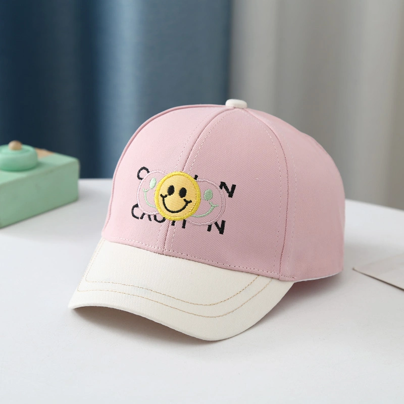 Spring Summer Kids mignon Broderie de Gros Cap Design Fashion Hat pour les enfants