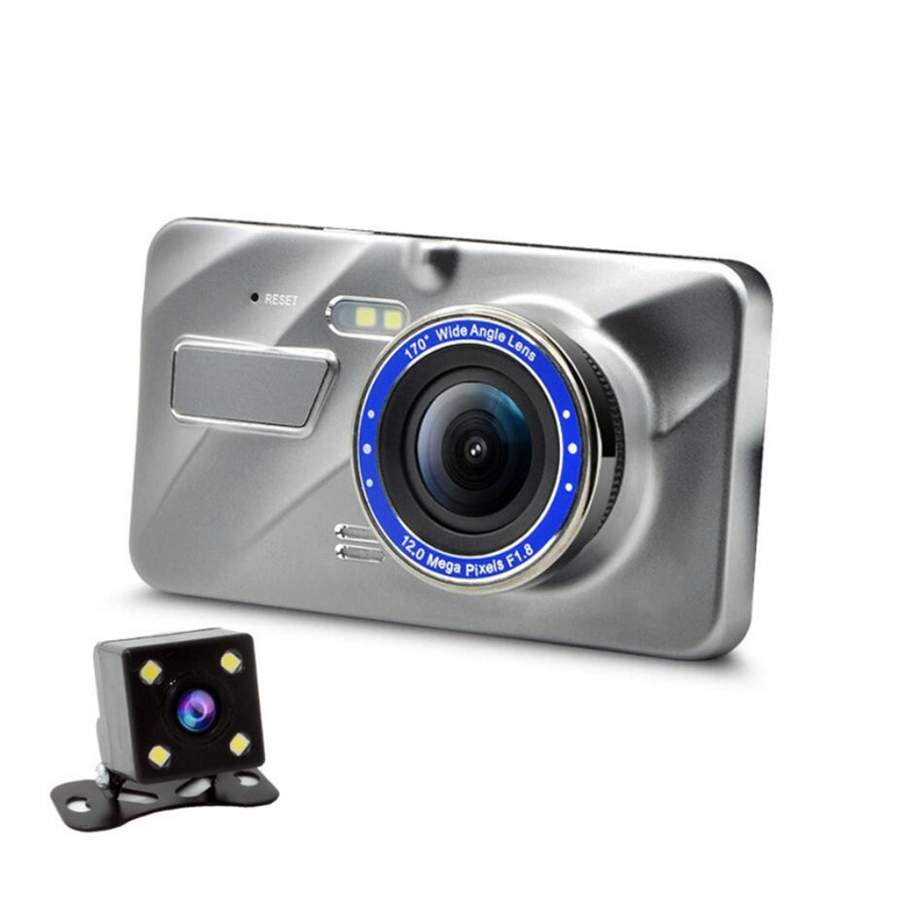 4,0-Zoll-FHD-1080p-Auto-Dash-Dual-Cam, vorn und hinten, Weitwinkel-Dash-Kamera, Auto-DVR, WDR, G-Sensor, Parkmonitor, Bewegungserkennung, Loop-Aufnahme Esg12911