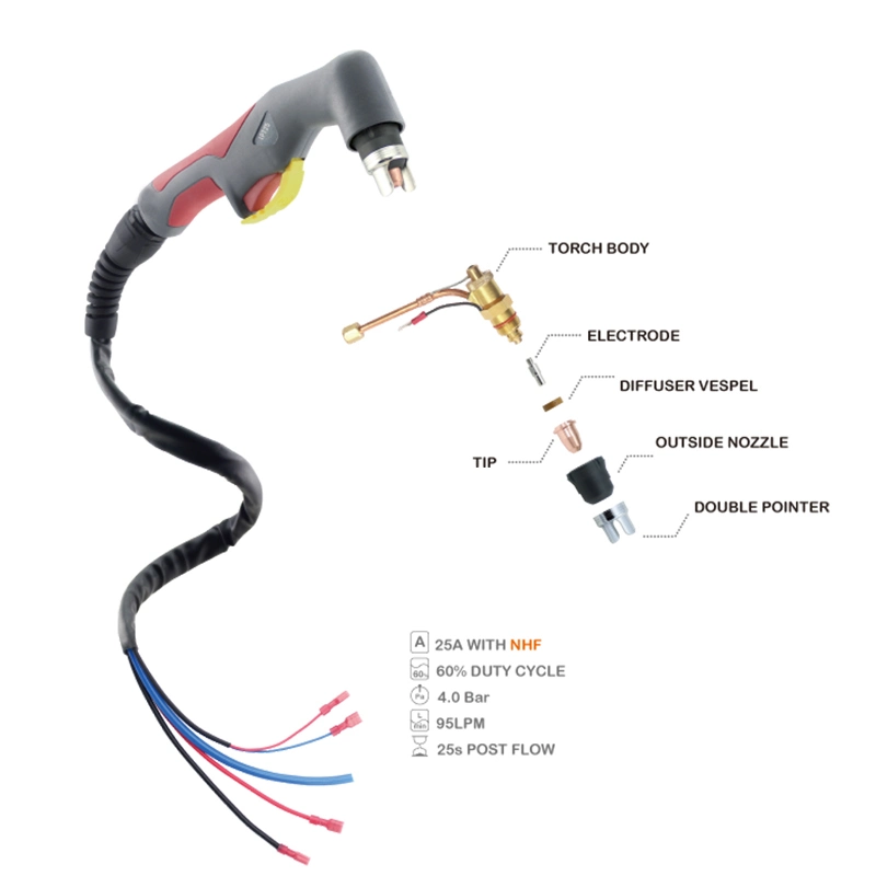 High quality/High cost performance  Good Price Thermal Dynamics 25AMP PT25 Plasma Cutting Torchtype Welding Torch