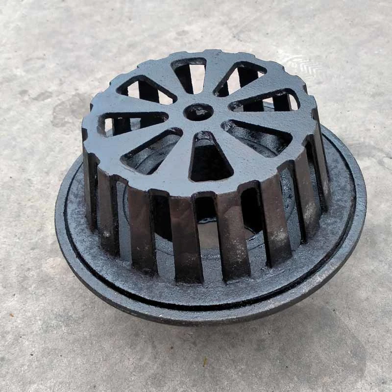 Customized Ductile Iron Floor Drain Cover ISO9001 Dk Inserted Rain Drain