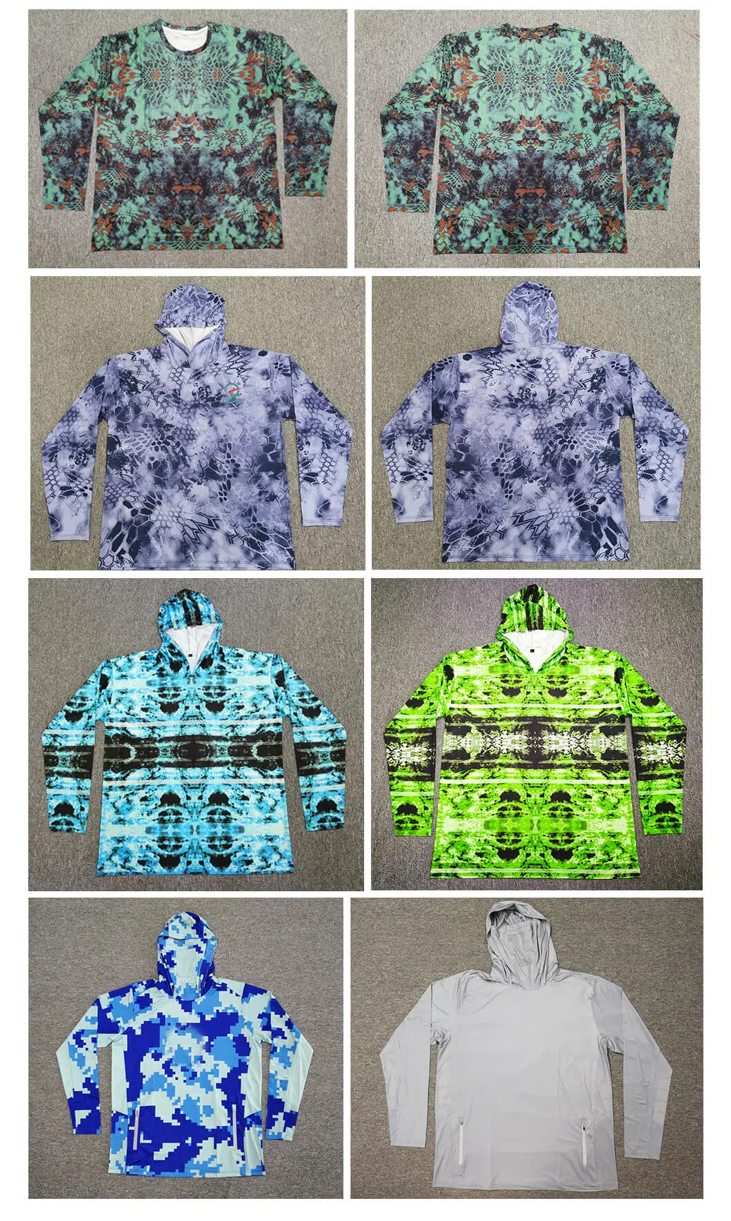 OEM Custom Langarm Laufshirt UV schützendes Mesh schnell Kleidung Für Trockenes Angeln