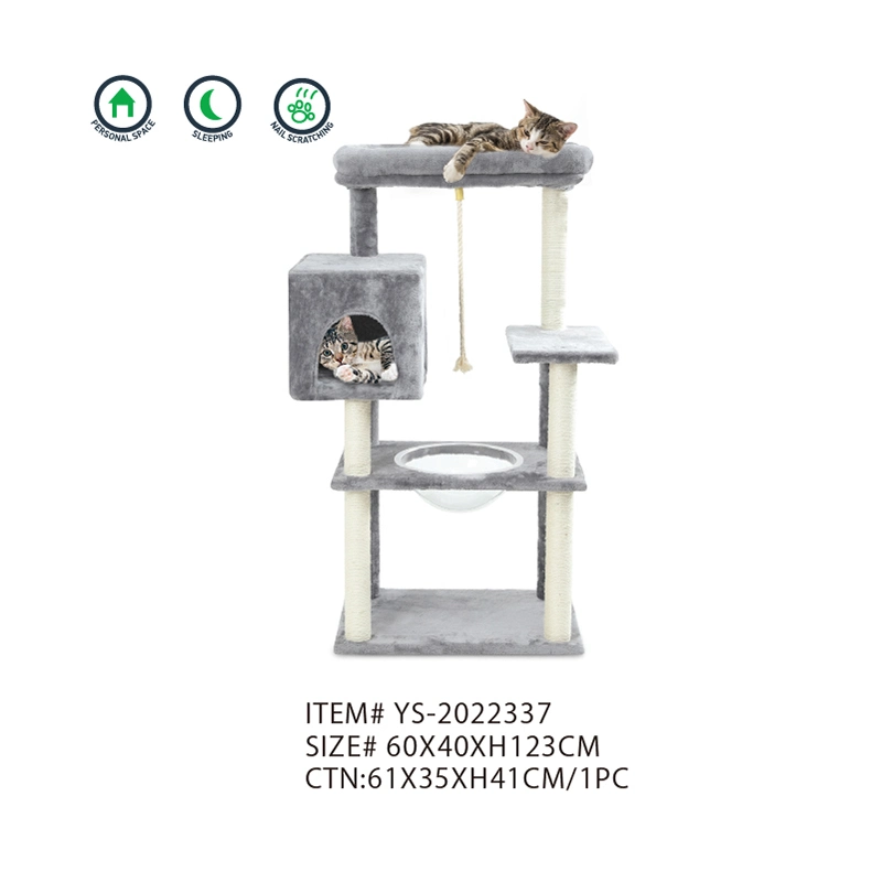 Torre de gato de cuerda de sisal Cat personalizable Gran rascador de poste