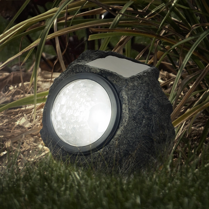LED Solar Rock Landscaping Lights Solar Stone Lighting for Decoration