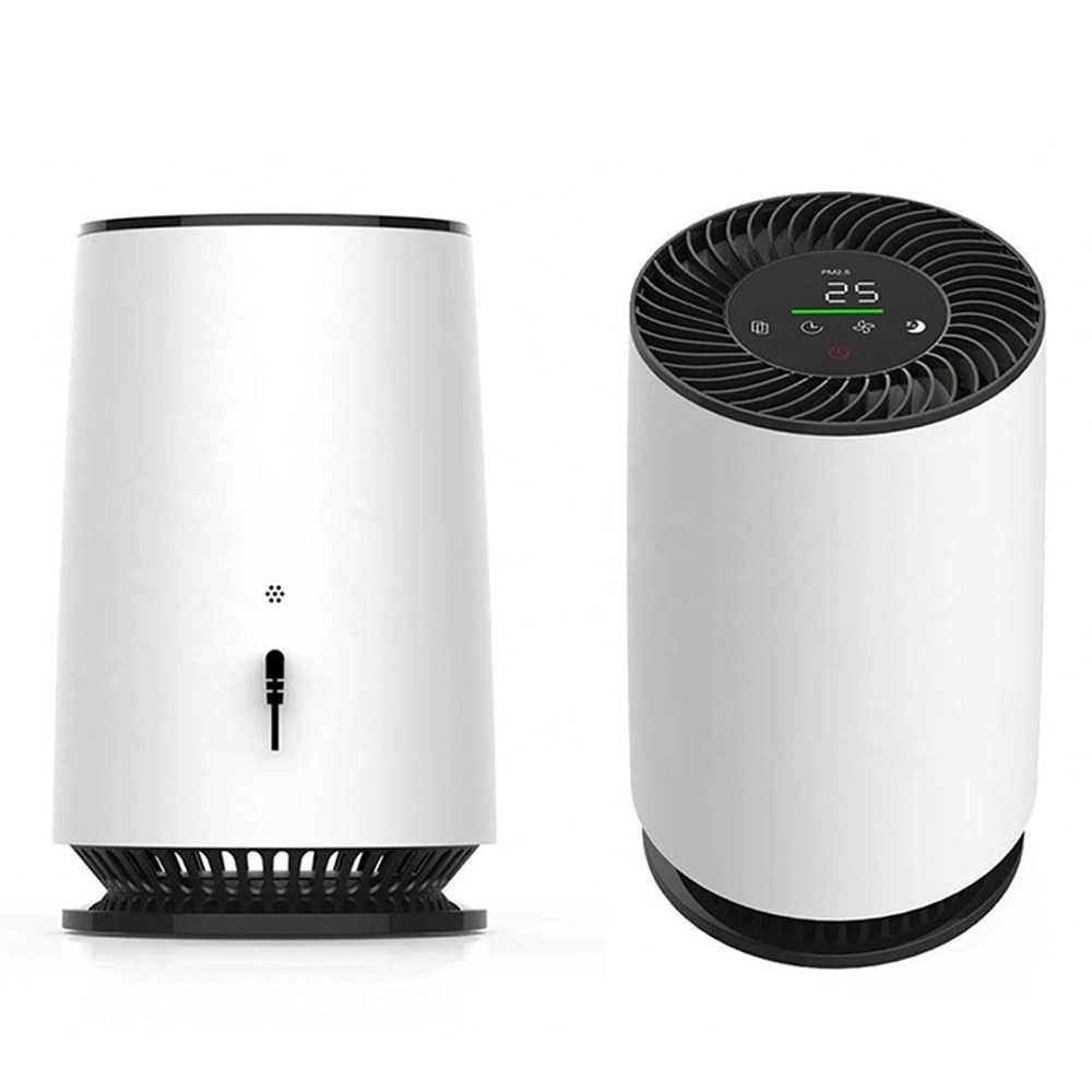 جهاز تنقية الهواء المحمول المزود بتقنية WiFi Smart Desktop Air Cleaner for Car Office Travel Bedroom، جهاز تنقية الهواء المحمول المزود بمزيل دخان من مسببات الحساسية