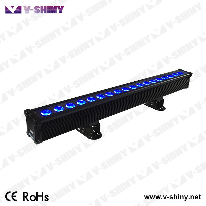 18*18W Luz de lavado de pared LED de interior de 6 en 1 Rgbaw UV Pixel LUCES LED de DJ de escenario de inundación