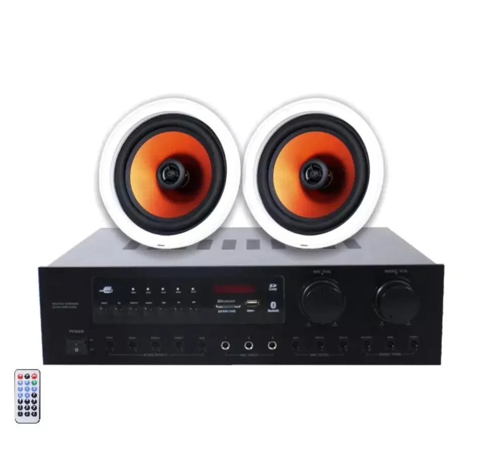 2 canales de sonido Hi-Fi sistema Home Theatre con amplificador de 100W y 30W de 6 pulgadas de altavoces de techo