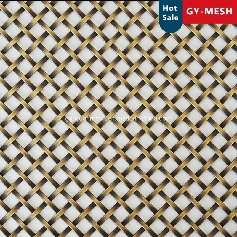 Decorative Flat Wire Grilles for Cabinet Door Inserts/Copper Woven Mesh/Stainless Steel Woven Mesh