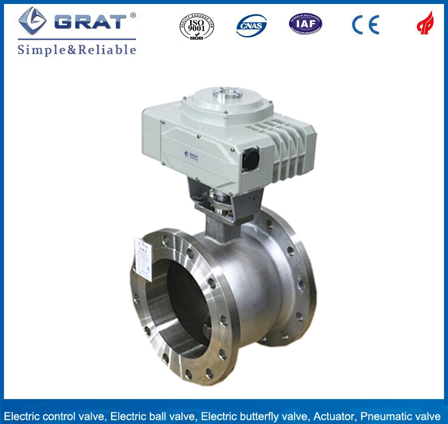 Grat Ce Testified Soft Sealing Electric Trunnion Ball Valve