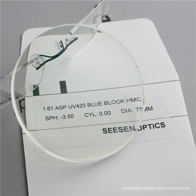 1.61 Optical Lens UV420 Blue Cut Lens Blue Blocking Eyeglasses Reading Lenses