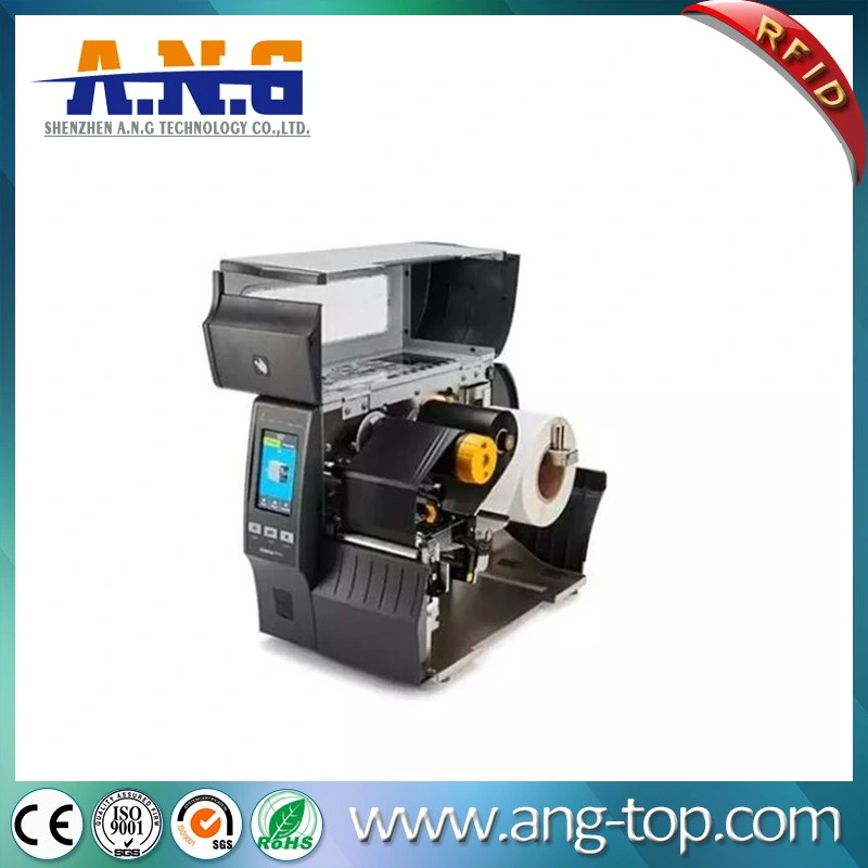 طابعة Zt411 Passive RFID Printer Desktop Industrial UHF Label الحرارية طابعة الرمز الشريطي