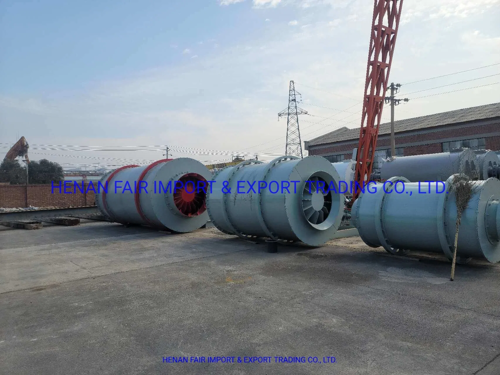 5-50ton/H Industrial Silica Sand Brown Coal 3 Drum Dryer with Coal, Electric, Gas for Cement Mortar