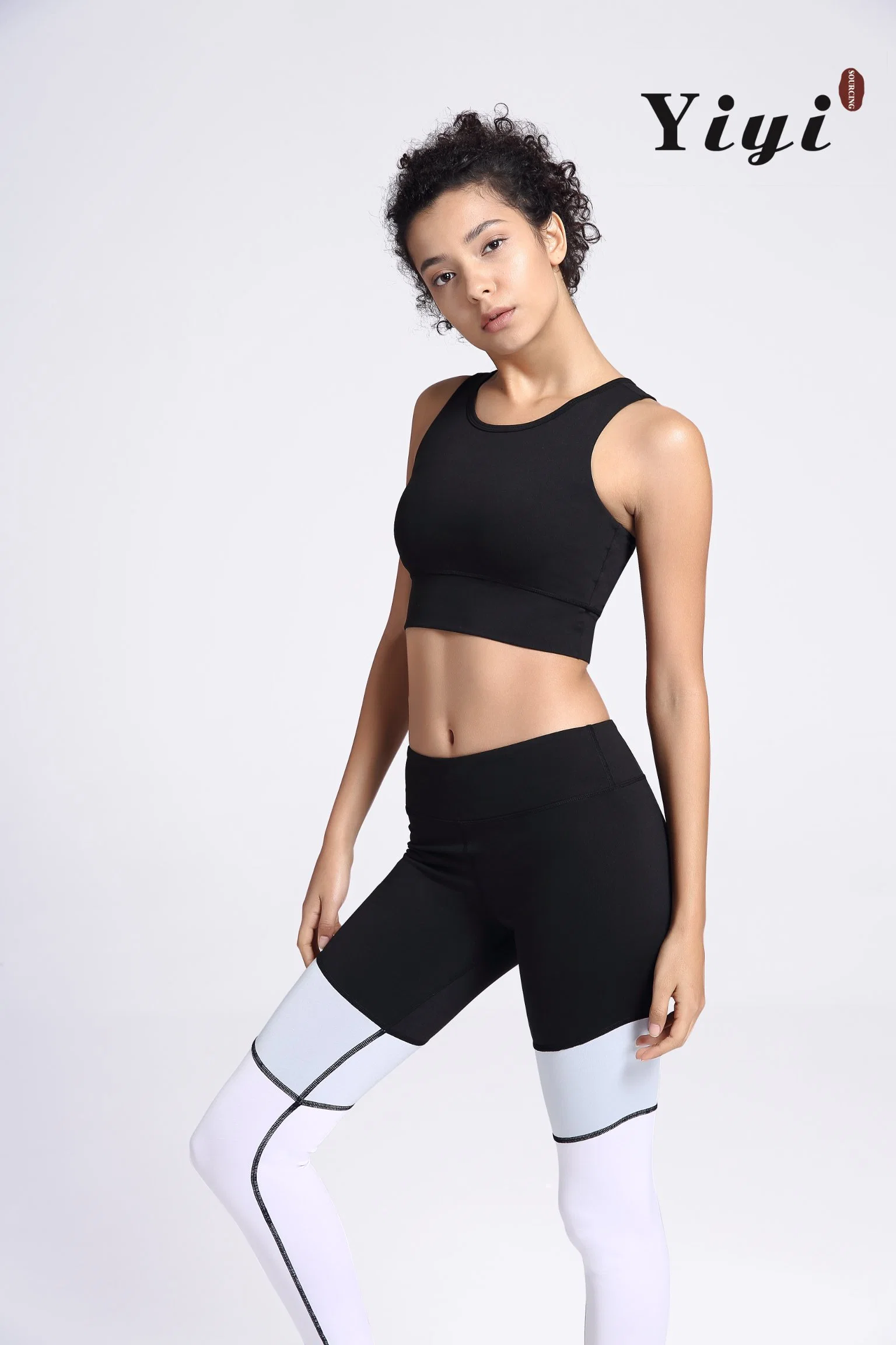 Commerce de gros nouvelle mode coupe basse élingue Bodysuits Yoga pantalon décontracté Veste Slim sportwear