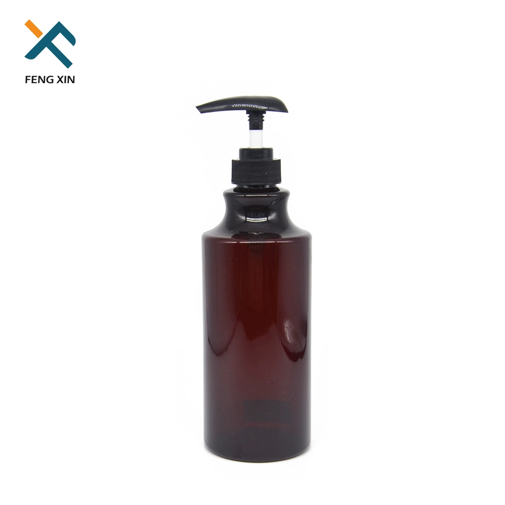 300ml 500ml 800ml 1000ml Lotion Pump Brown Conditioner Plastic Hair Shampoo Bottle