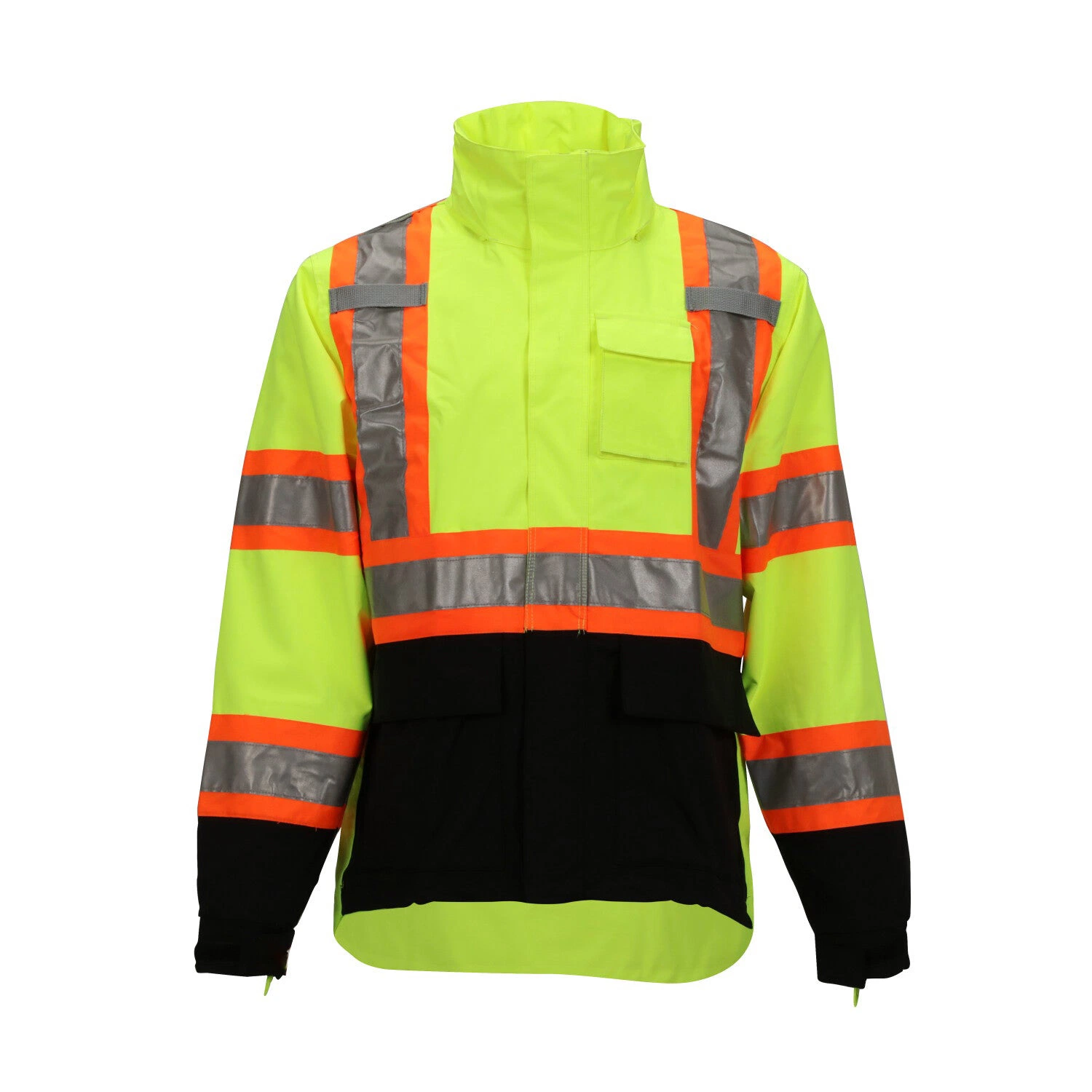 High Visibility Safety Shirt Mens High Reflective Workwear Raincoat Rain Jacket