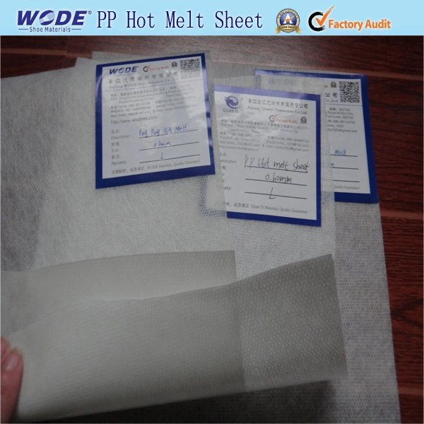 Non Woven Ping Pong Hot Melt Sheet for Toe Puff