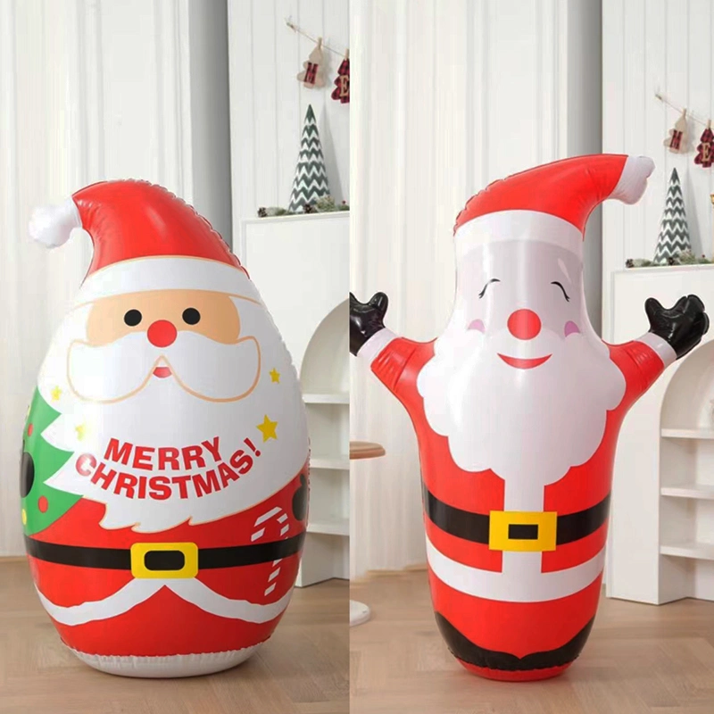 Santa Claus Navidad gran vaso luminoso juguetes inflables