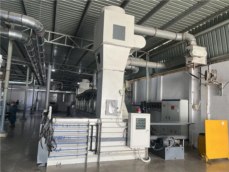 Horizontal Cotton Baler Textile Recycling Production Line Equipment Baling Machine. Compression Packing Machine for Cotton Waste Chemical Fiber