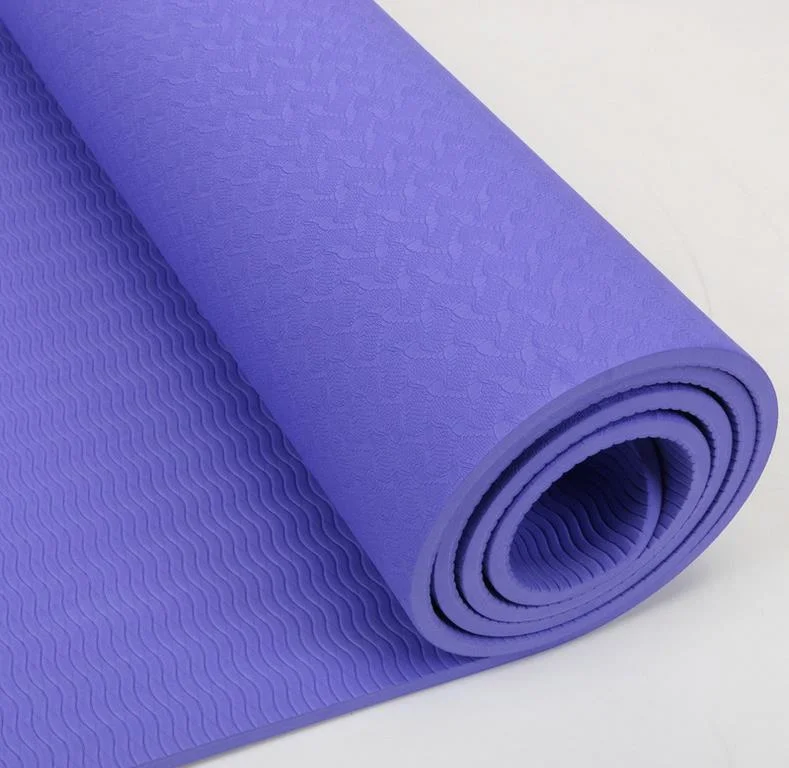 Non Slip Anti Skid Waterproof Design Custom Logo Print TPE EVA Natural Rubber Eco Friendly Yoga Gym Exercise Mat for Adult