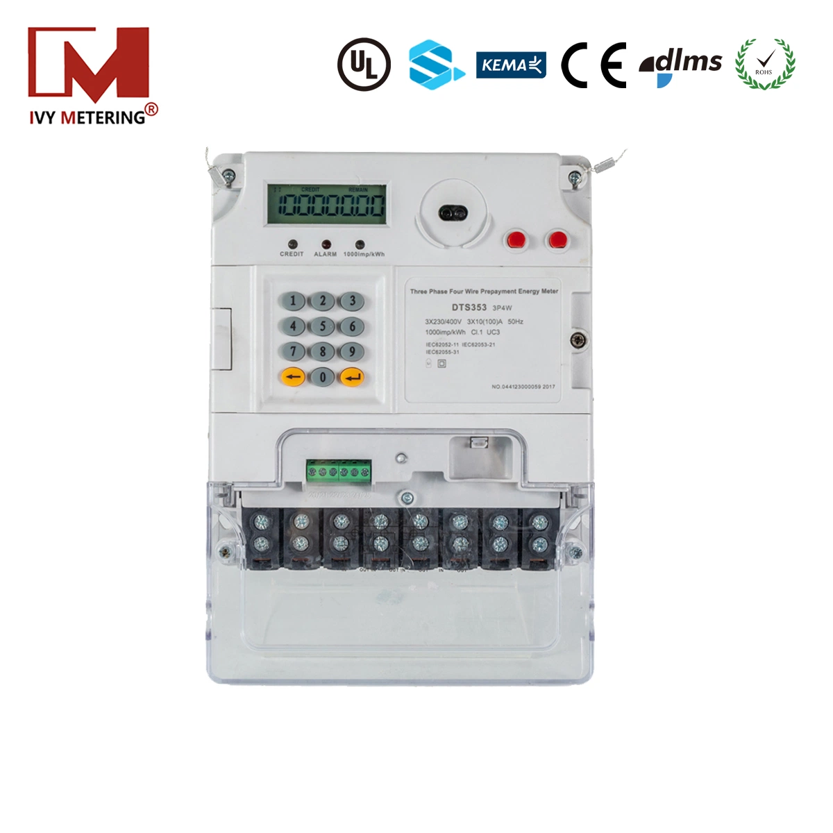 Three Phase Four Wires Suspension GSM Electric Meter