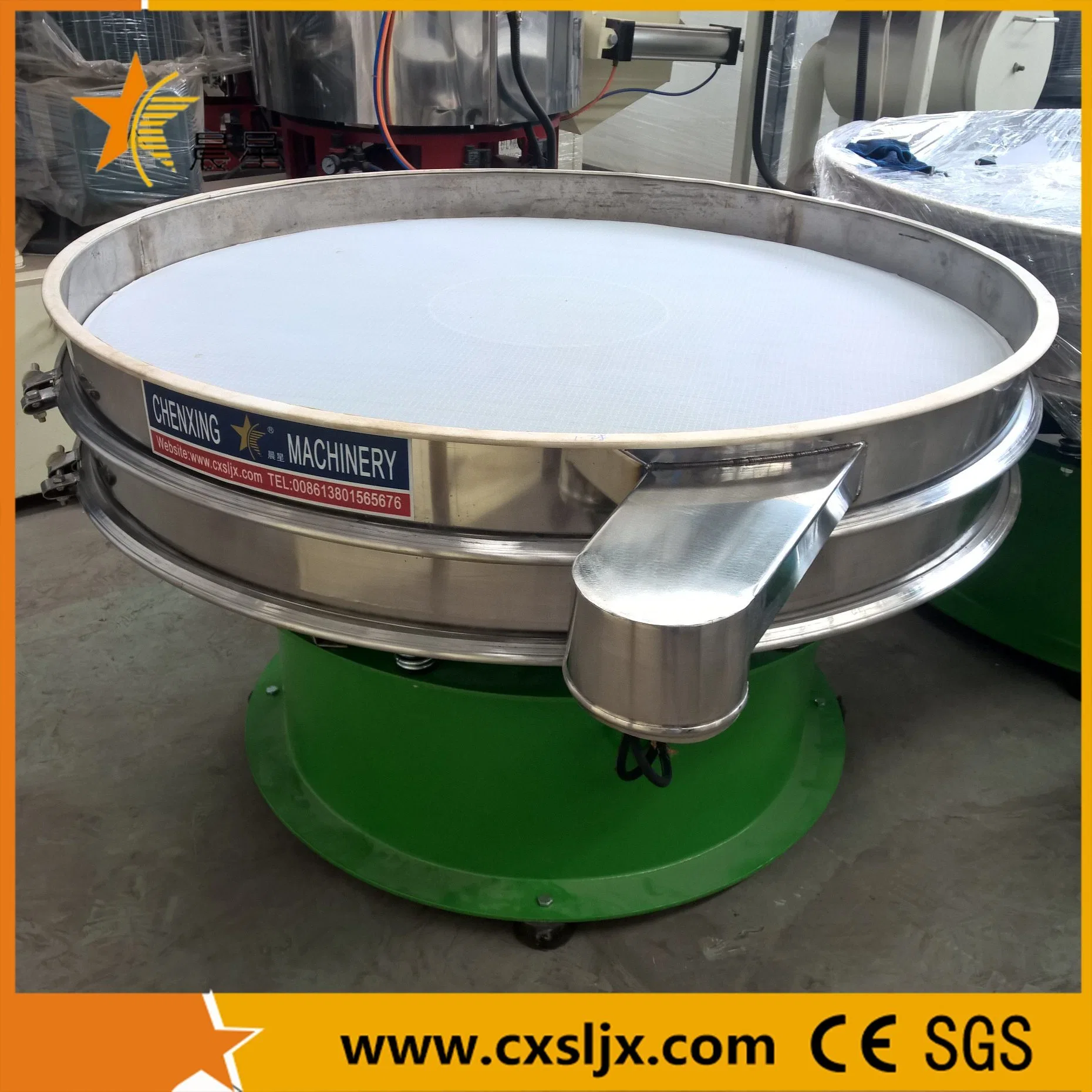 Round Stainless Steel Powder Vibrating Shaker Screen/Circular Granule Vibration Seive Machine