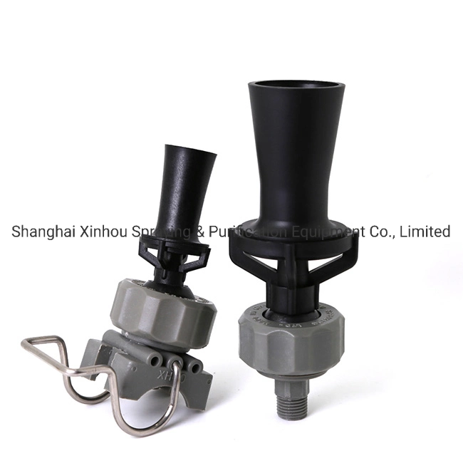 Plastic PP/PVDF Liquid Water Mix Nozzle, Venturi Nozzle, Clamp Eductor Spray Nozzle