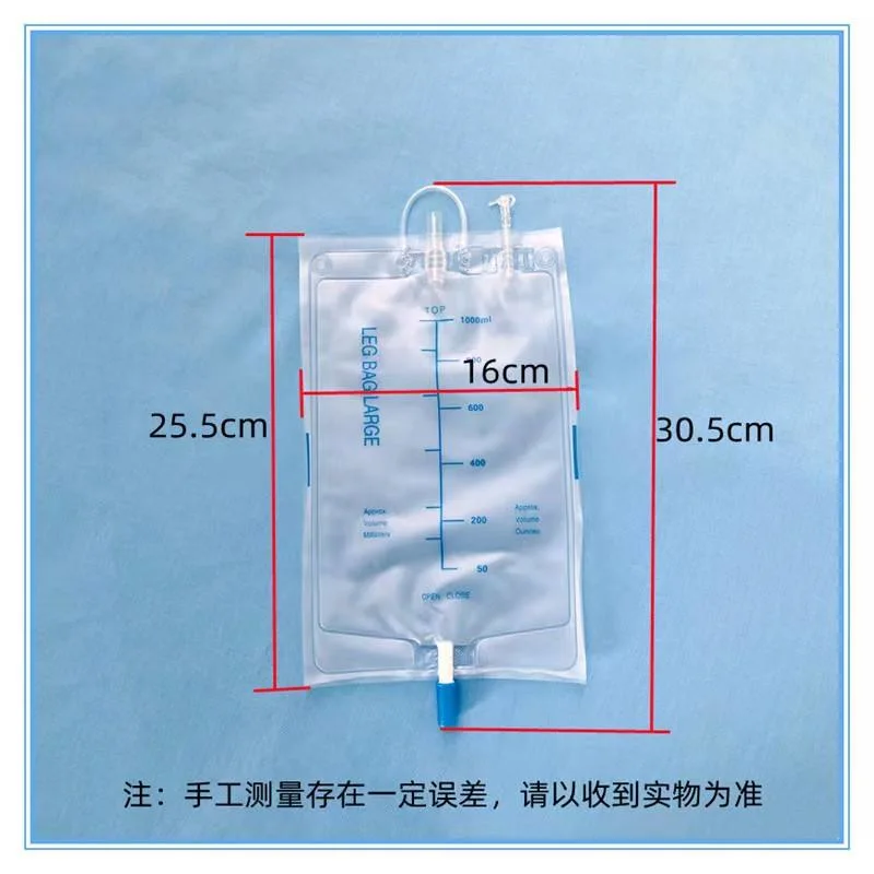 New Design Disposable Plastic Leg Urine Bag Medical Use