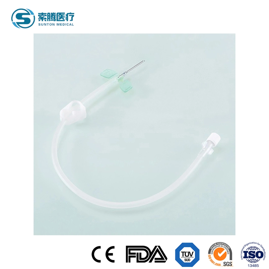 Sunton fístula AV desechable Aguja 16g 17g 18g de agujas de fístula AV ala rotatoria de ala fija Proveedores de equipos médicos de alta calidad China agujas de fístula