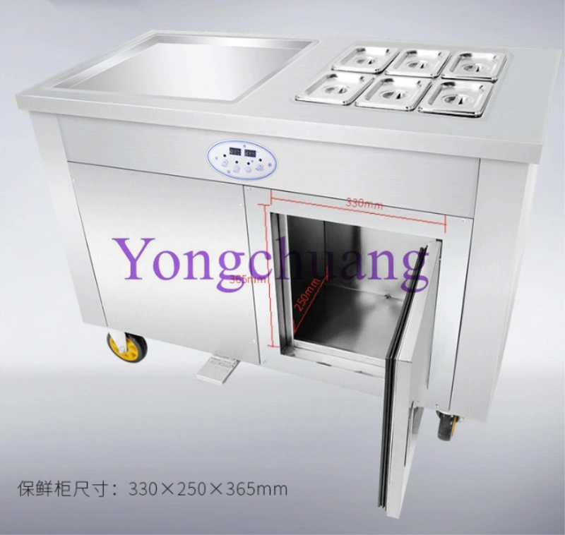 Factory Directly Sales Cold Stone Marble Slab Fried Ice Machine