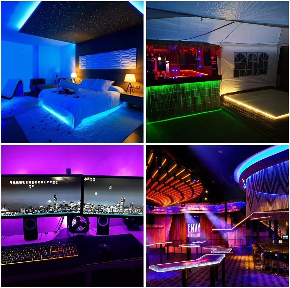 144LEDs/M DC24V Ws2812 Digital 2812 LED Strip Multi Colors Digital Ws2812 LED Strip RGB SMD5050