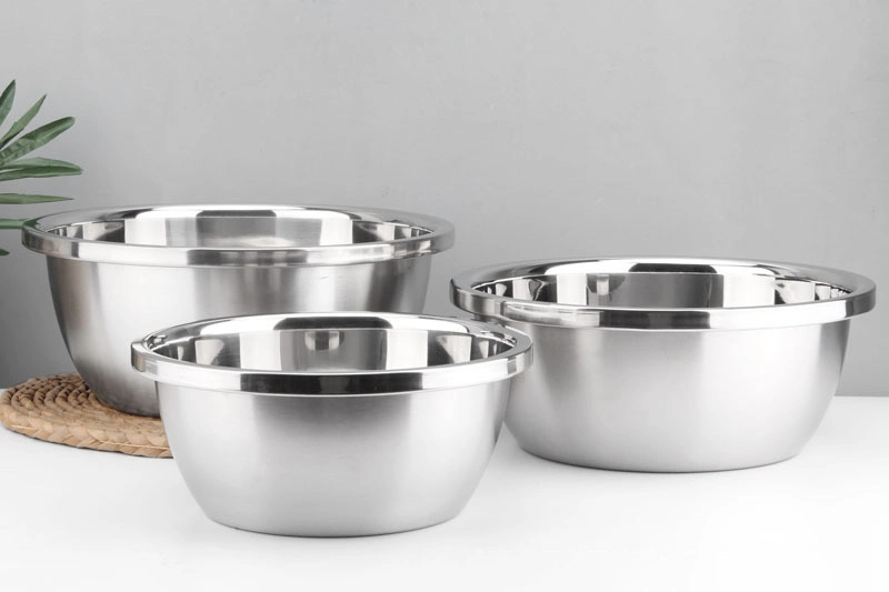 Stainless Steel Multifunctional Durable Kitchen 1.0 Thickness Food Soup Basin Kitchenware