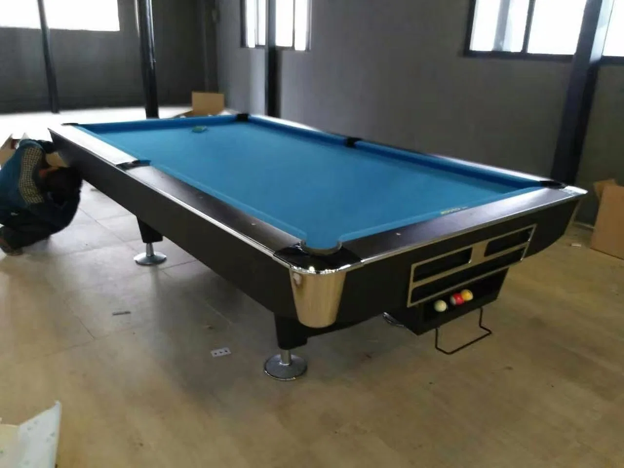 Haute qualité de bois massif avec table de billard/billard Slate