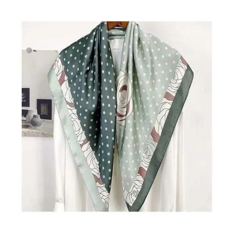 Designer Silk Quare Ladies' Sedge Styles Scarves and Shawl Scarf for Women