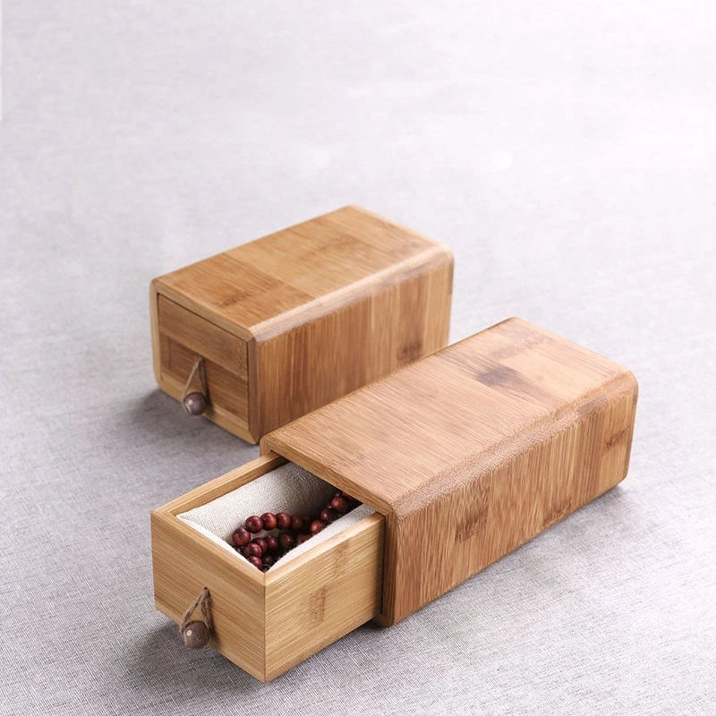 100% Bamboo Wood Pull-out Pet Cremation Urn Small Funeral Casket