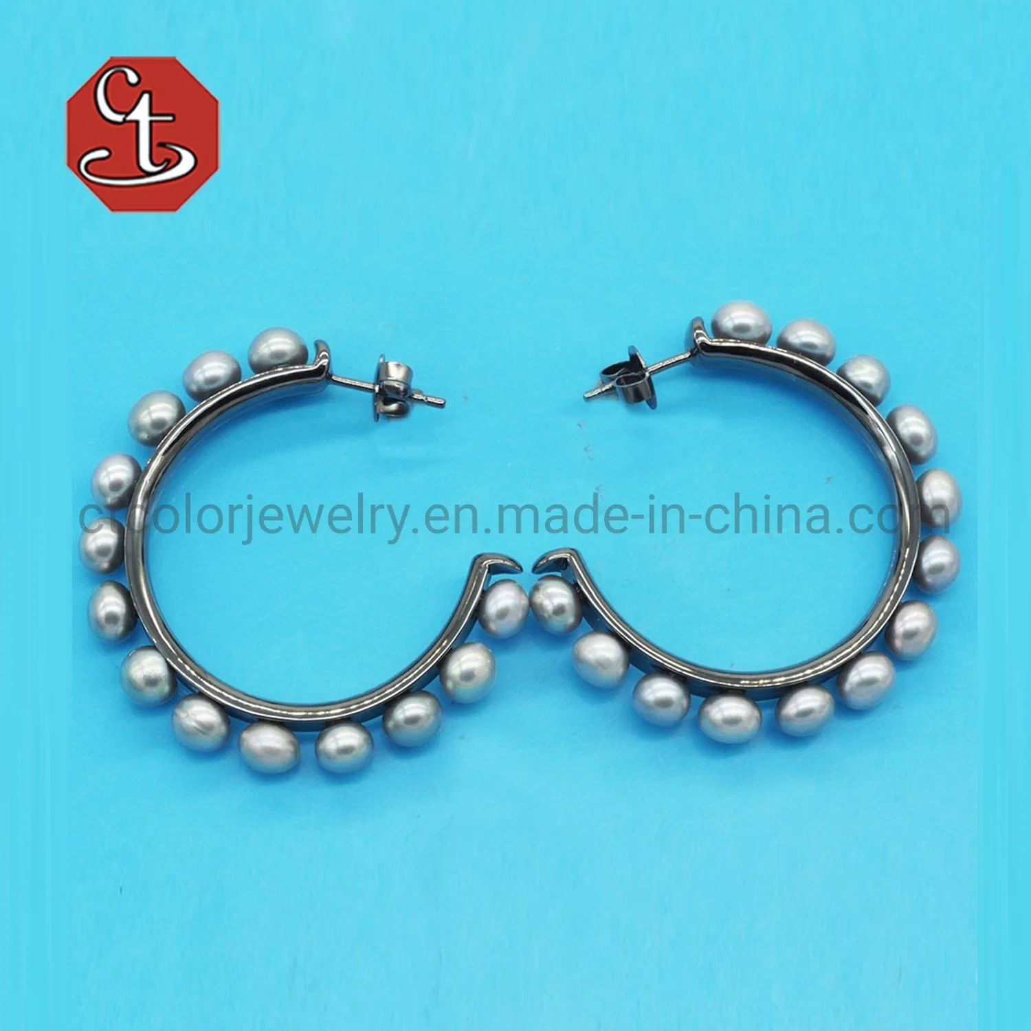 Fashion Jewellery Classic Imitation Pearl Earrings Feminine Temperament Simple Personality Semicircle Pearl Earrings jewelry