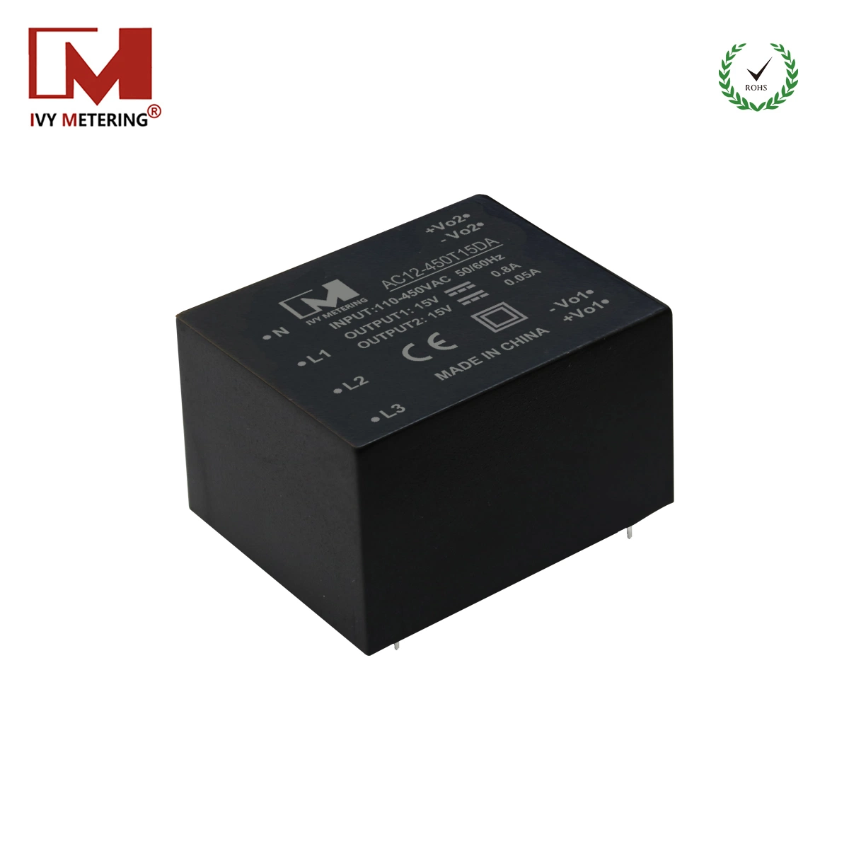 China Single Output 15W 5V AC-DC Switching Power Supply for LED