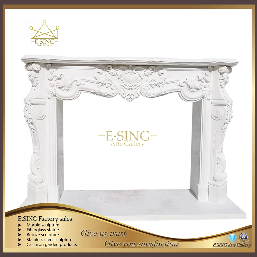 Hot Sale European Style Classic Fireplace Mantels for Decoration