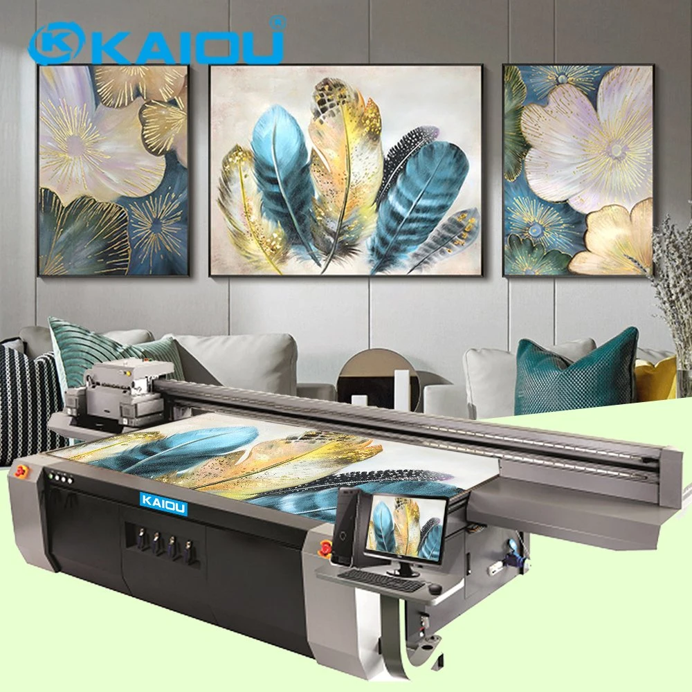 China 2513 Glass Metal Wood Flatbed UV Printer Ricoh G5 Newest Industrial Printing Machine