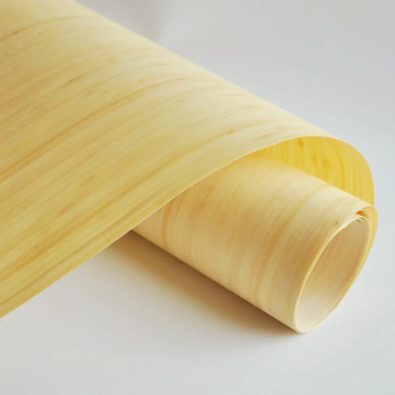Chapa de bambú para el panel de pared Material de Construcción Ecológica de la superficie de muebles