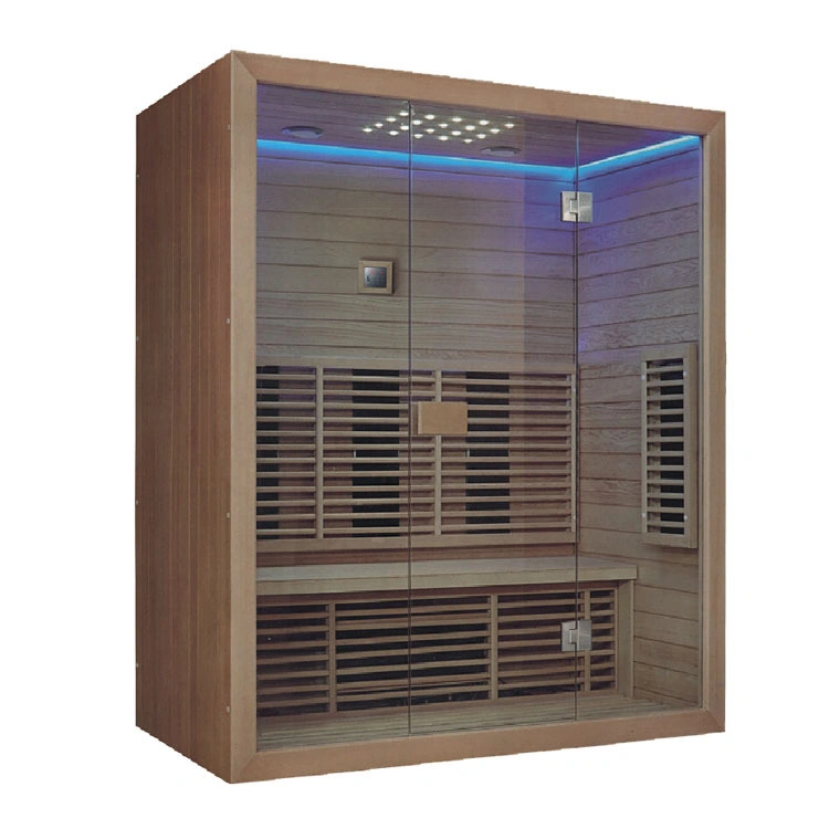 Dôme Infra Rouge Salle de bains de vapeur baignoire douche spa Sauna sec en bois