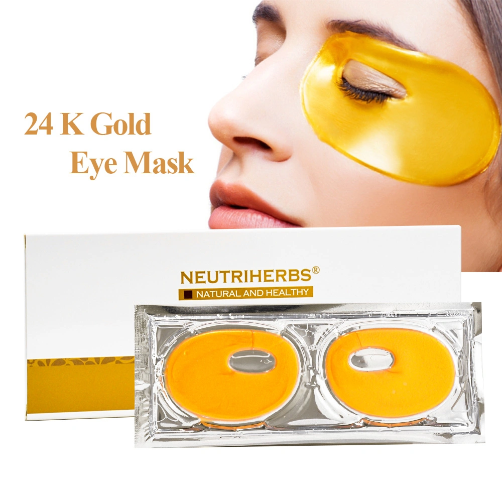 Privated Label Skin Care Steam Collagen Anti Acne Smoothing 24K Gold Eye Mask