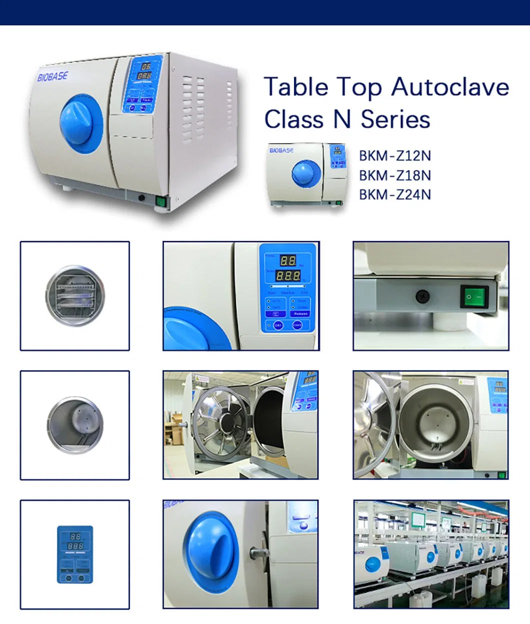 Biobase Cheap Price Autoclave Class N Series Autoclave Sterilizer Dental Clinics Use